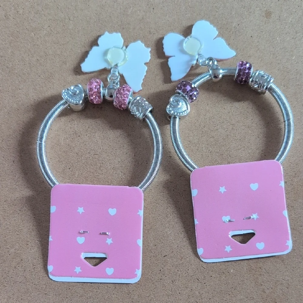 Colorful Butterfly Charm Bracelets for Kids